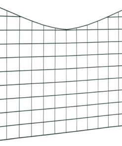 vidaXL Schuttingset hol gebogen 77