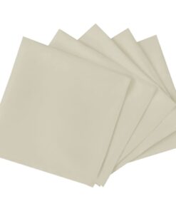 vidaXL Servetten 10 stuks créme 50x50 cm