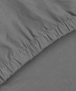 vidaXL Slipcover Grijs Driezitsbank Stof