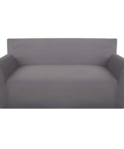 vidaXL Slipcover Grijs Driezitsbank Stof