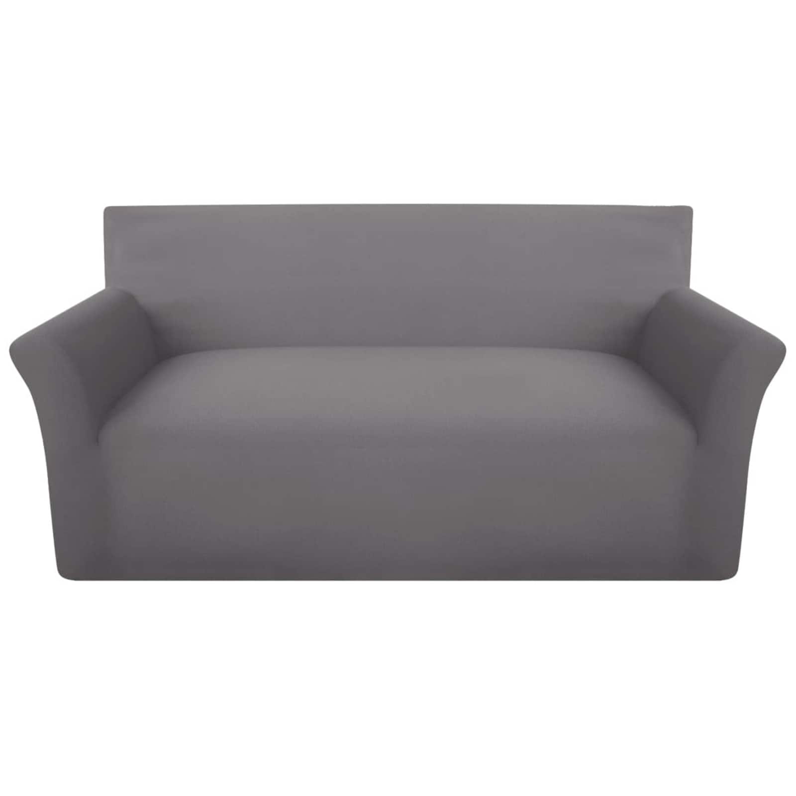 vidaXL Slipcover Grijs Driezitsbank Stof