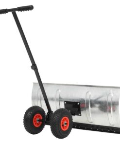 vidaXL Sneeuwploeg handbediend met wielen 100x44 cm