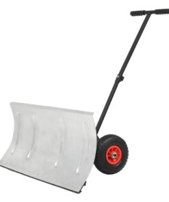vidaXL Sneeuwploeg handbediend met wielen 100x44 cm