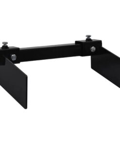 vidaXL Sneeuwploegadapter voor gazonmaaier zwart