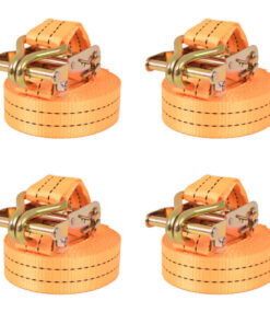 vidaXL Spanbanden 1 ton 6mx38mm oranje 4 st