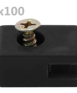vidaXL Spandraadhouder met schroef 100 sets antraciet