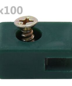 vidaXL Spandraadhouder met schroef 100 sets groen