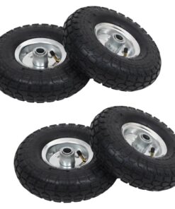 vidaXL Steekwagenwielen 4