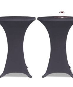 vidaXL Stoelhoes stretch 2st 60 cm antraciet