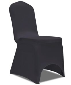 vidaXL Stoelhoes stretch antraciet 4 stuks