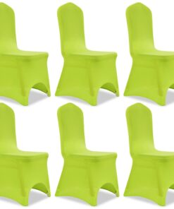 vidaXL Stoelhoes stretch antraciet 6st groen