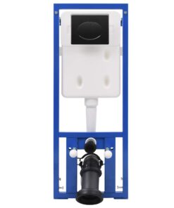 vidaXL Stortbak verborgen hoog 11 L 41x41x(110-125) cm