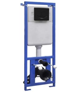 vidaXL Stortbak verborgen hoog 11 L 41x41x(110-125) cm