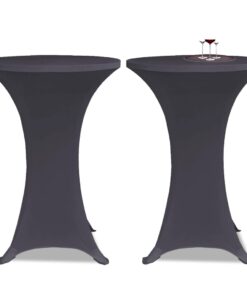 vidaXL Tafelhoes stretch 2 stuks 70 cm antraciet