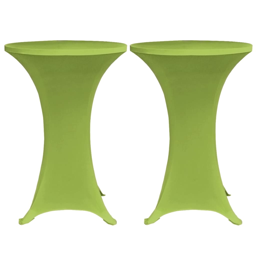 vidaXL Tafelhoes stretch 2 stuks 70 cm groen