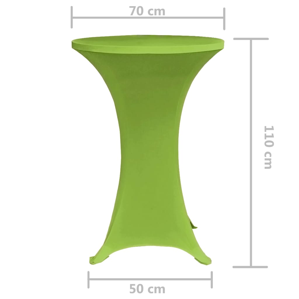 vidaXL Tafelhoes stretch 2 stuks 70 cm groen - Afbeelding 5
