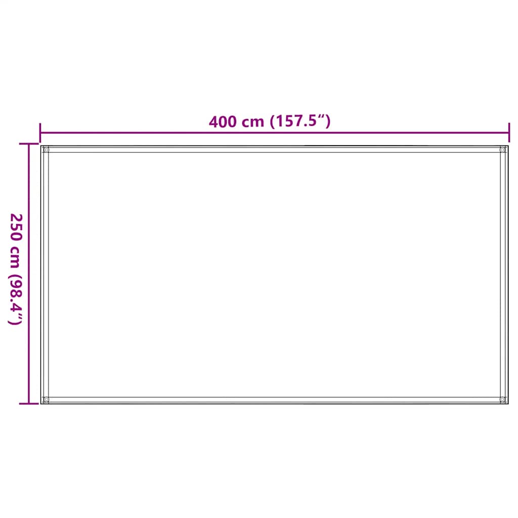 vidaXL Tenttapijt 250x400 cm HDPE groen - Image 7