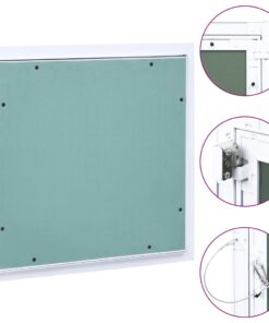 vidaXL Toegangspaneel met aluminium frame en gipsplaat 300x300 mm