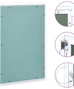 vidaXL Toegangspaneel met aluminium frame en gipsplaat 400x600 mm