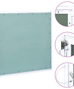 vidaXL Toegangspaneel met aluminium frame en gipsplaat 600x600 mm