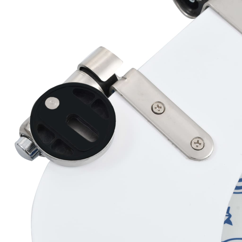 vidaXL Toiletbril met soft-close deksel porselein MDF - Image 7