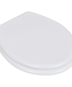 vidaXL Toiletbril simpel ontwerp MDF wit