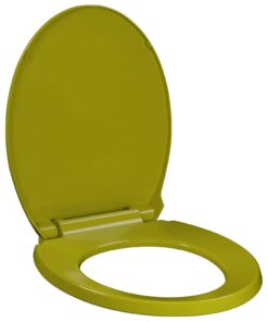 vidaXL Toiletbril soft-close ovaal groen