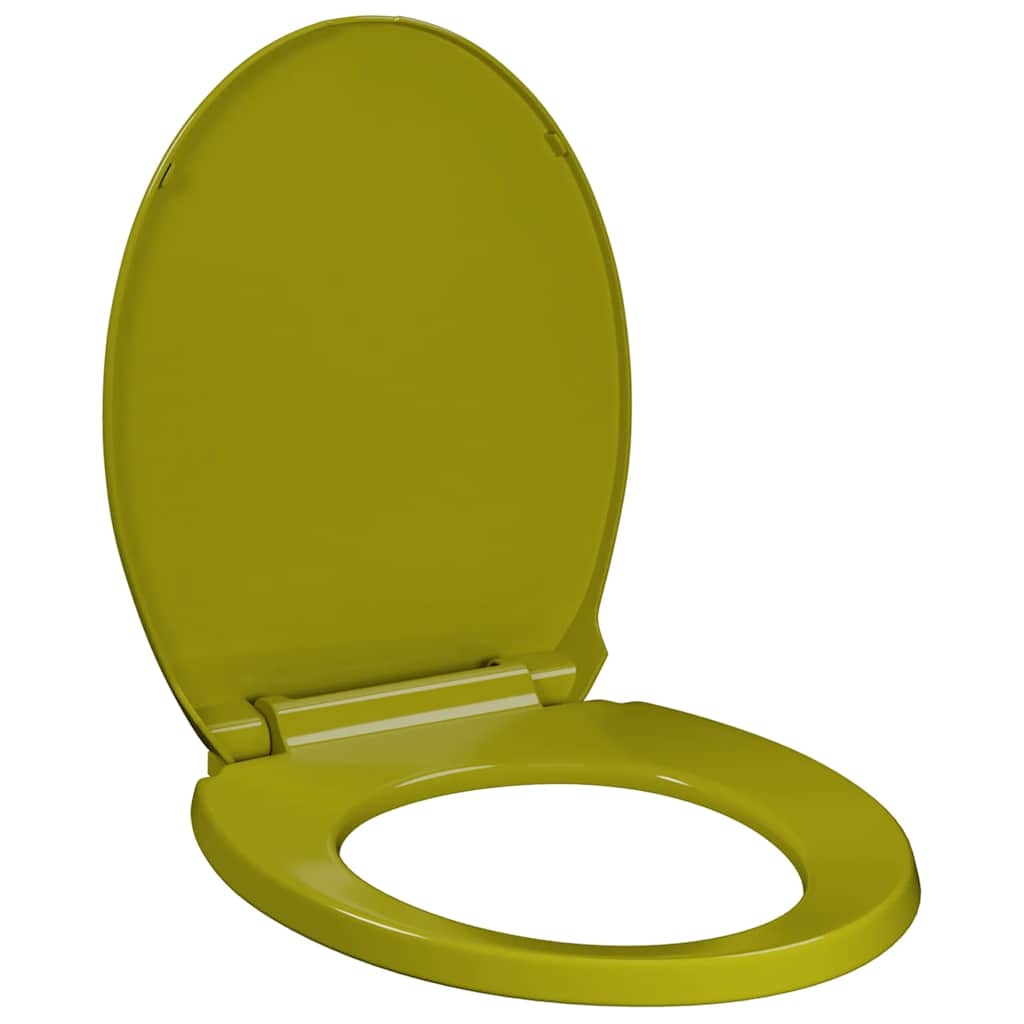 vidaXL Toiletbril soft-close ovaal groen