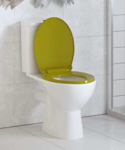 vidaXL Toiletbril soft-close ovaal groen