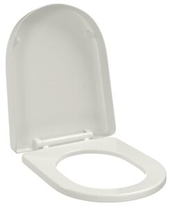 vidaXL Toiletbril soft-close vierkant wit