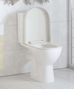 vidaXL Toiletbril soft-close vierkant wit