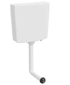 vidaXL Toiletstortbak met watertoevoer onderin 3/6 L wit