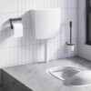 vidaXL Toiletstortbak met watertoevoer onderin 3/6 L wit