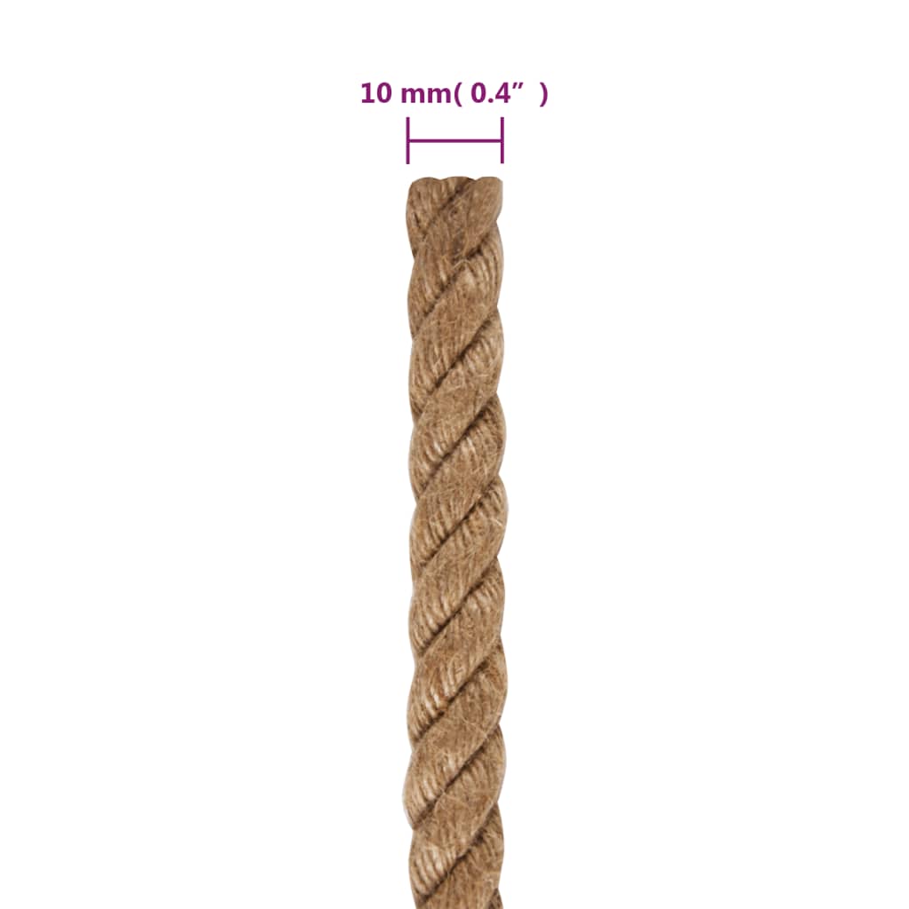 vidaXL Touw 10 mm 250 m 100% jute - Image 6