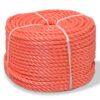 vidaXL Touw gedraaid 14 mm 250 m polypropyleen oranje