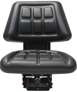 vidaXL Tractorstoel met ophanging zwart