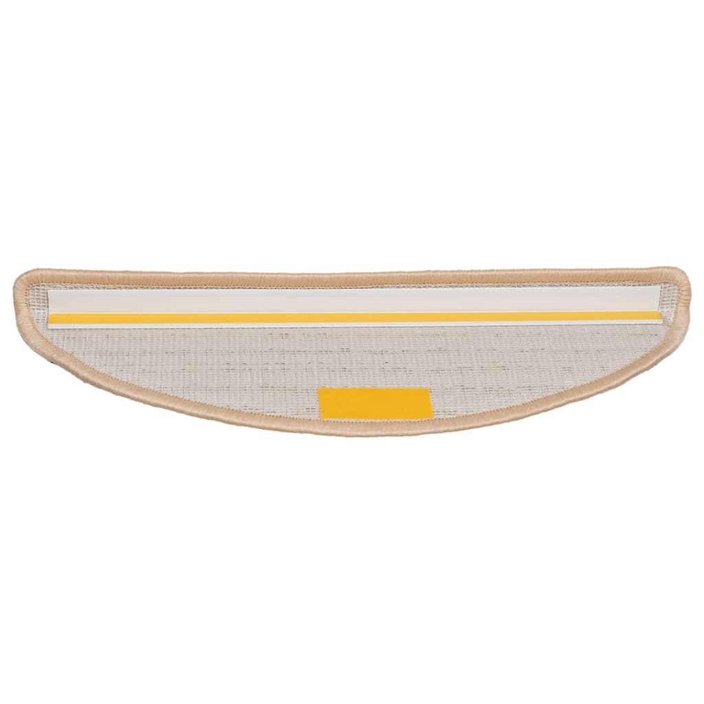 vidaXL Trapmatten 15 st 56x17x3 cm Crème Halfrond - Image 5