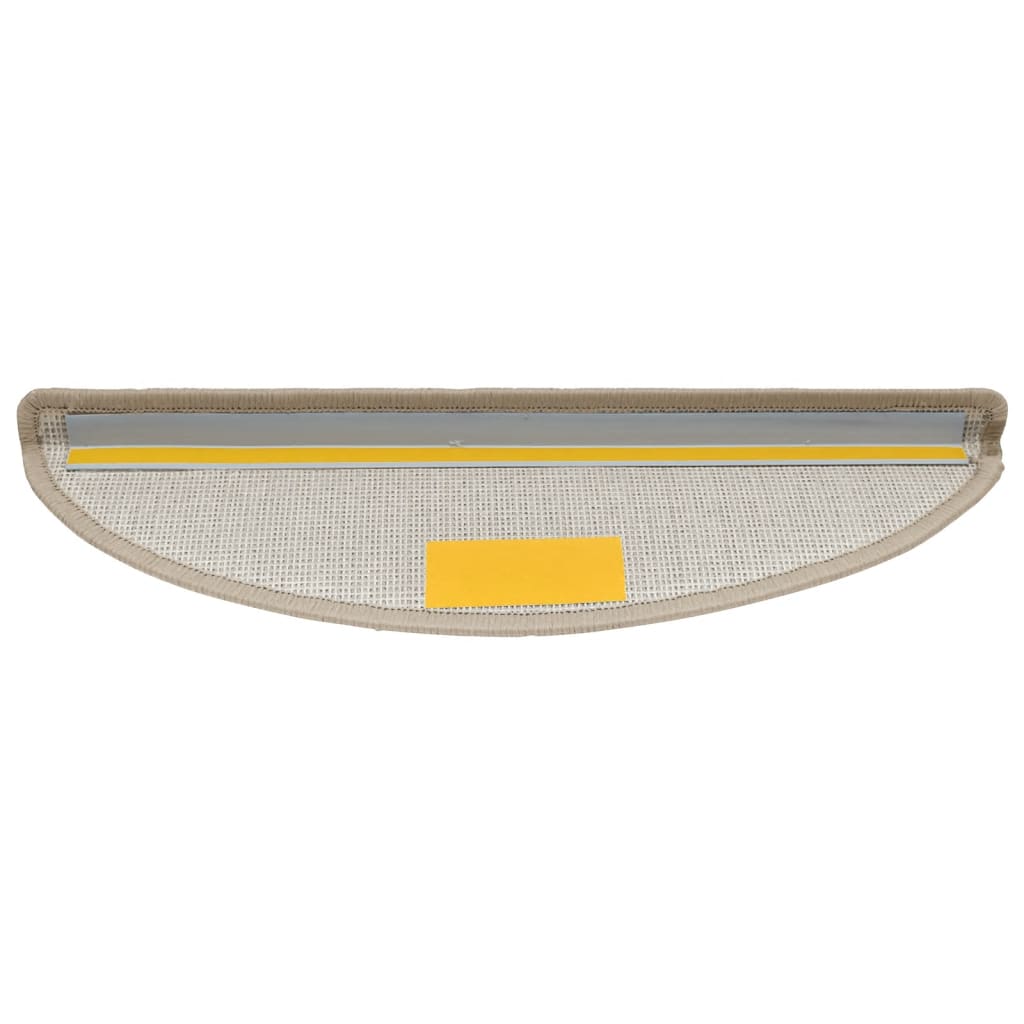 vidaXL Trapmatten 15 st 56x17x3 cm Taupe Halfrond - Image 5
