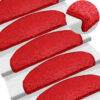 vidaXL Trapmatten 15 st 65x21x4 cm Rood Halfrond Groot