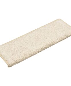 vidaXL Trapmatten 15 st 65x21x4 cm Wit Rechthoekige Rand