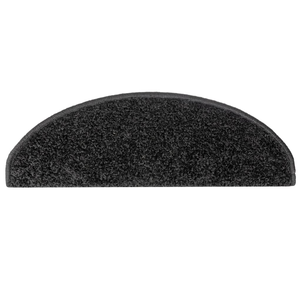 vidaXL Trapmatten 15 st 65x21x4 cm Zwart Halfrond Groot - Image 6