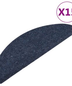 vidaXL Trapmatten zelfklevend 15 st 56x17x3 cm blauw