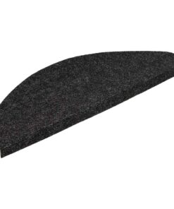 vidaXL Trapmatten zelfklevend 15 st 56x17x3 cm zwart