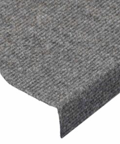 vidaXL Trapmatten zelfklevend 15 st 65x22,5x3,5 cm grijs