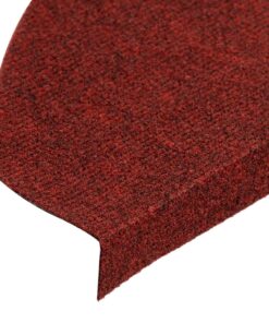 vidaXL Trapmatten zelfklevend 15 st 65x22,5x3,5 cm rood