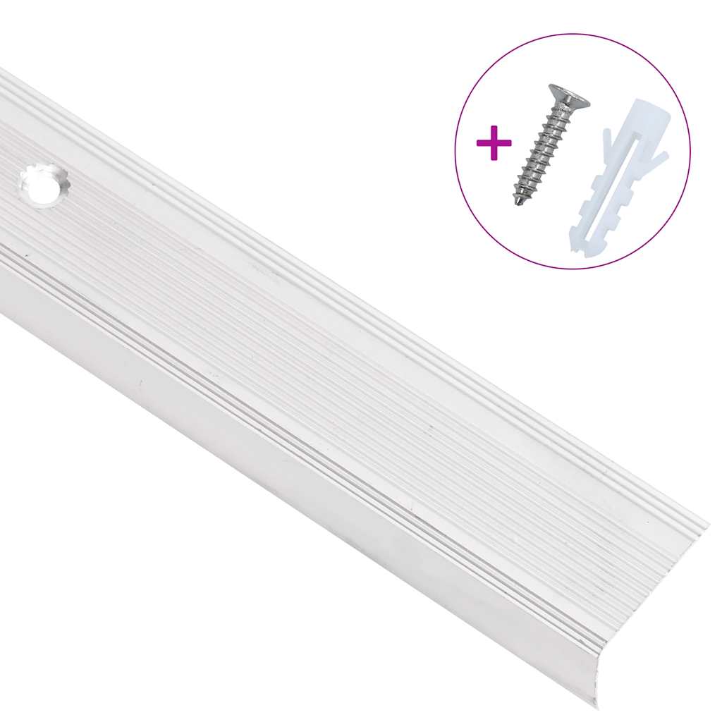 vidaXL Trapneuzen L-vormig 15 st 90 cm aluminium zilverkleurig - Image 3