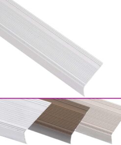 vidaXL Trapneuzen L-vormig 5 st 90 cm aluminium zilverkleurig