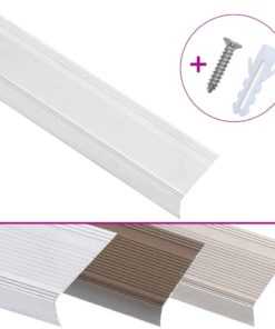 vidaXL Trapneuzen L-vormig 5 st 90 cm aluminium zilverkleurig