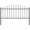 vidaXL Tuinhek met speren bovenkant (0