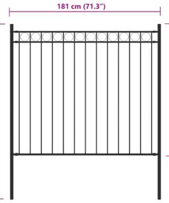 vidaXL Tuinhek staal 1